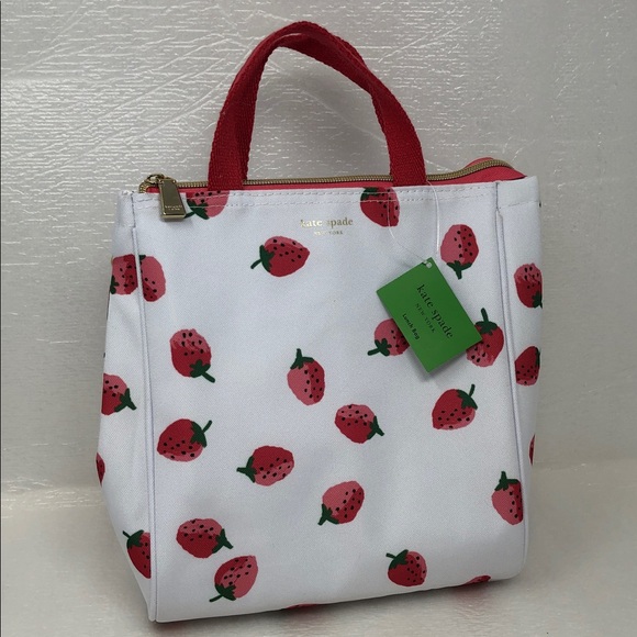 kate spade Handbags - Kate Spade Strawberry Lunch Bag Insulated Zip Top